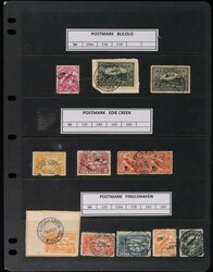 1920s-30s Postmarks collection some on pieces & few covers, most ...