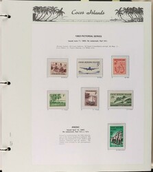 Cocos Islands collection to 2009 in 2 Seven Seas hingeless album with ...