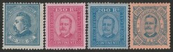 Portugal: 1880-95 Mint selection inc 1880-82 King 50R. 1892-94 ...