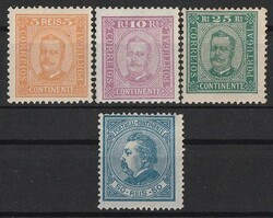 Portugal: 1880-95 Mint selection inc 1880-82 King 50R. 1892-94 ...