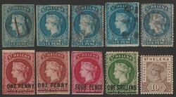 1856-97 QV collection on Scott album pgs inc 1856 QV 6d imperf M&amp ...
