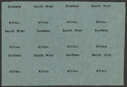 1927 'Suidwes Afrika' & 'South West Africa' opts, (SG type D1/D2) ...