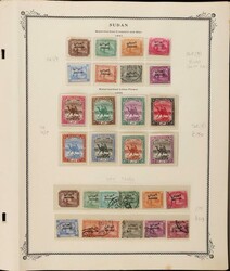 1897-1960s collection on Scott album pgs inc 1897 opt Egypt to 10Pi ...