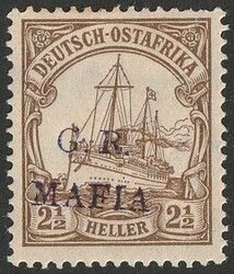 1915 'G.R. MAFIA' blackish-lilac h/s GEA Yacht 2½h brown. VF fresh ...