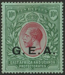 1917-21 'G.E.A.' opt KGV 10R red & green/green. Superb fresh MLH. ...