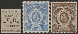 1896-1902 QV Mint collection on Scott album pg. 1896 Typeset 1a-1R. ...