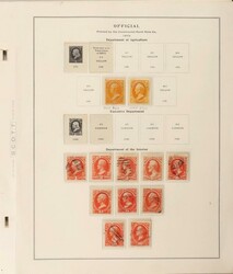 1873-2007 Officials collection on Scott album pgs inc 1873 ...
