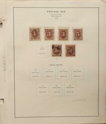 1879-1978 Postage Due collection on Scott album pgs inc 1879 vals to ...