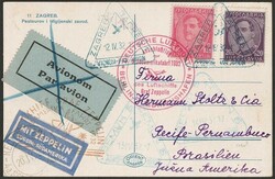 Yugoslavia: 1932 Zeppelin 3rd South America Flight card franked King ...