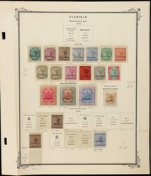 1895-96 QV opt collection on Scott album pgs. 1895-96 QV India opt ...