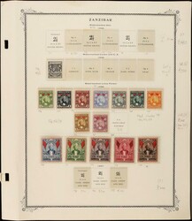 1896-1961 Mint collection on Scott album pgs. 1896 Sultan vals to 5R. ...