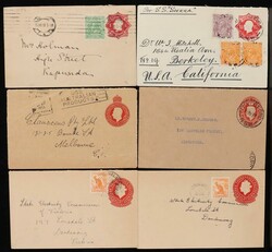 Postal Stationery - Envelopes: 1917-60s used collection with PO ...