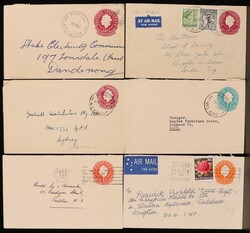 Postal Stationery - Envelopes: 1917-60s used collection with PO ...