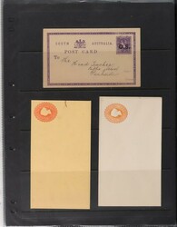 1890s-1910s Postal Stationery inc SA OS opt 1d violet Postcard, ...