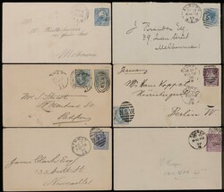 Postal Stationery: 1880s-1900s range with Postcards (3U) inc to ...