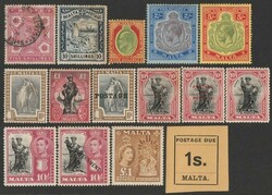 Malta: 1885-1980s collection in binder inc 1885-90 QV to 5/-. ...