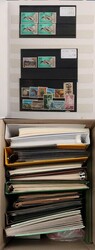 Moving carton British Commonwealth carton lot with sets/singles in ...