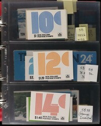 New Zealand 1967-2014 booklet collection in Lighthouse binder with ...