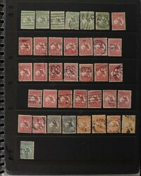 1913-36 Kangaroo & KGV accumulation of wmks & shades to 5/- inc odd ...