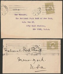 Kangaroo covers group inc 1913 with ½d (plus KGV 1d red pr) ...
