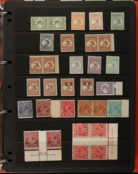 1914-65 collection/accumulation on 30+ hagners. Kangaroos 1st wmk 4d, ...