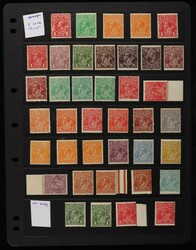 1914-36 collection KGV ½d to 1/4 comp all wmks & perfs inc some ...