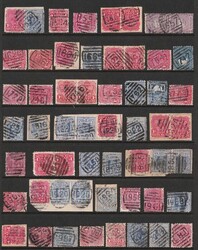 Postmarks: Massive lifetime numeral cancel collection 1850-1915 with ...