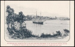 Lettercard: c1898 ESSAY showing Farm Cove Sydney NS Wales in black. ...
