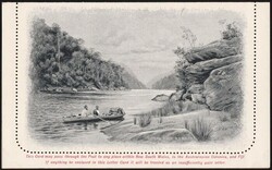 Lettercard: c1898 ESSAY showing Nepean River NS Wales with Fisherman ...