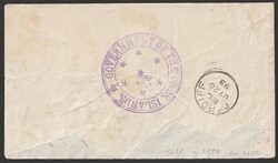 1893 Registered cover franked 1st issue set 1d-10d, tied by 'Cook ...