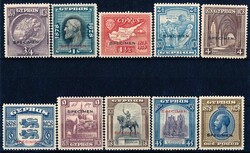 1928 50th Anniversary set ¾Pi-£1, opt SPECIMEN. VF MLH. SG ...
