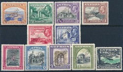 1934 KGV Pictorial set ¼Pi-45Pi, perf SPECIMEN. VF MLH. SG 133s-143s ...