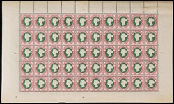 Heligoland: 1875-90 QV Embossed 1pf (¼d) deep green & rose, FULL ...
