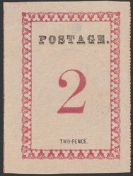 1886 Postage 2d rose & black, type I, with violet Vice-Consular ...