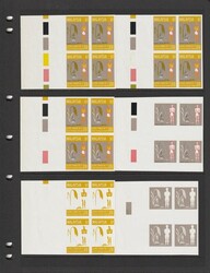 1976 Institute of Medical Research set 20c - $1 as IMPERF PROOFS of ...