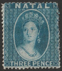 1861 QV Chalon 3d blue, no wmk, intermediate perf 14-16. F-VF fresh M ...