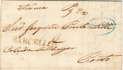 Barcelos / Porte pago + Porto / Franca – A verde-bronze, LF BCL1 + ...