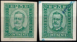 Portugal * 1891/95 – D. Carlos I. Busto gravado em madeira por ...
