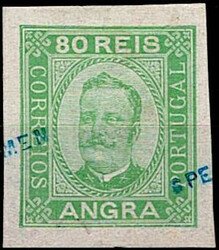 Angra * 1891/95 – D. Carlos I. Busto gravado em madeira por Manuel ...