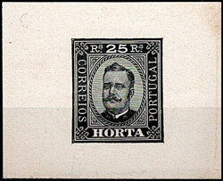 Horta * 1891/95 – D. Carlos I. Busto gravado em madeira por Manuel ...