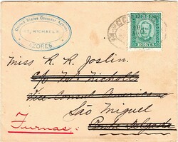 Horta * 1892/93 – D. Carlos I, tipo Diogo Neto. Sobrescrito ...