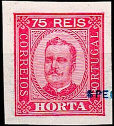 Horta * 1891/95 – D. Carlos I. Busto gravado em madeira por Manuel ...