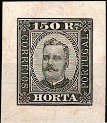 Horta * 1891/95 – D. Carlos I. Busto gravado em madeira por Manuel ...
