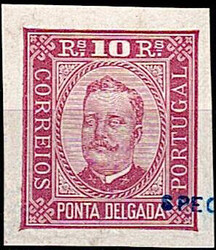 Ponta Delgada * 1891/95 – D. Carlos I. Busto gravado em madeira por ...