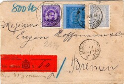 Ponta Delgada * 1894/93 – D. Luís I, de frente. Selos do ...