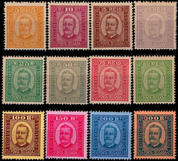 Ponta Delgada * Reimpressões de 1905 * 1892/93 – D. Carlos I, tipo ...