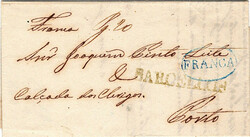 Barcelos * Franca – A verde-bronze, LF BCL1 + BCL-PPms1, em carta ...