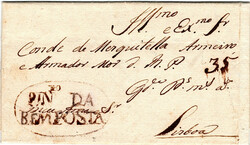Bemposta (Pinheiro da) – A sépia, LF BPT3 em carta datada de ...