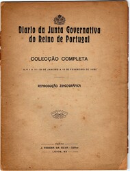Diário da Junta Governativa do Reino de Portugal * Coleção ...