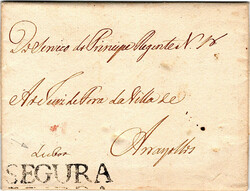 Lisboa * Segura – A preto, LF LSB-S1 em carta datada de Lisboa (26 ...